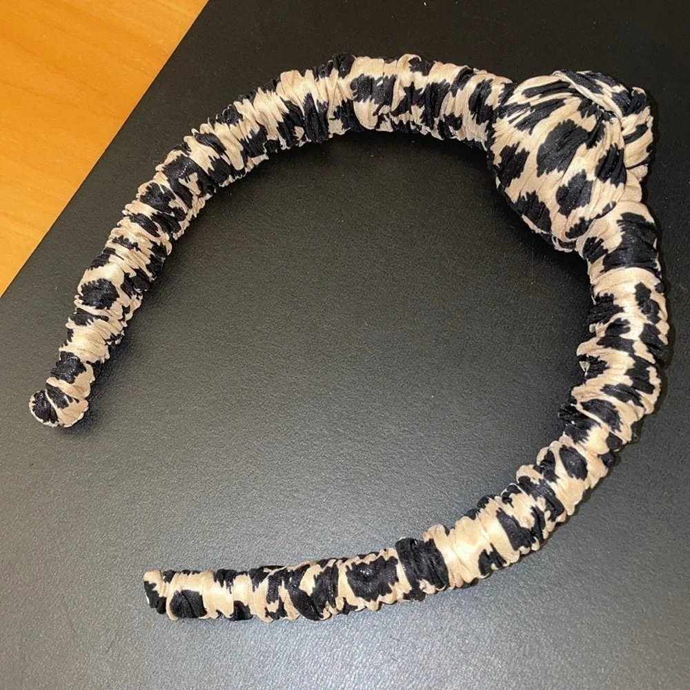 Loeffler Randall Cheetah print Knot Headband